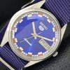 5 AUTOMATIC VINTAGE 6309A JAPAN MENS BLUE COLOR DIAL WATCH A701240-5 R206a-a701240