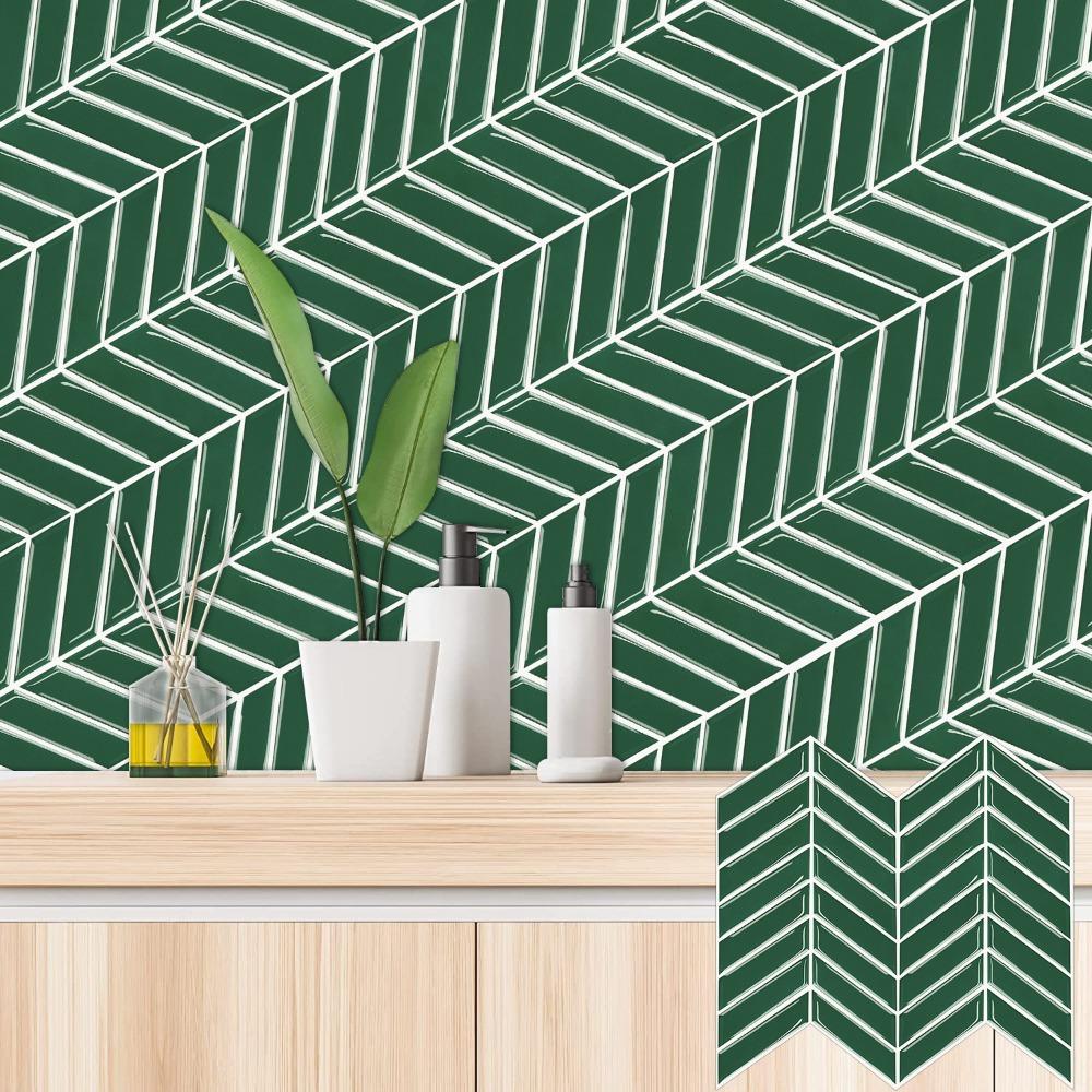 Самоклеящаяся плитка-наклейка для фартука 10" x 10" Обои-плитка для кухни ванной