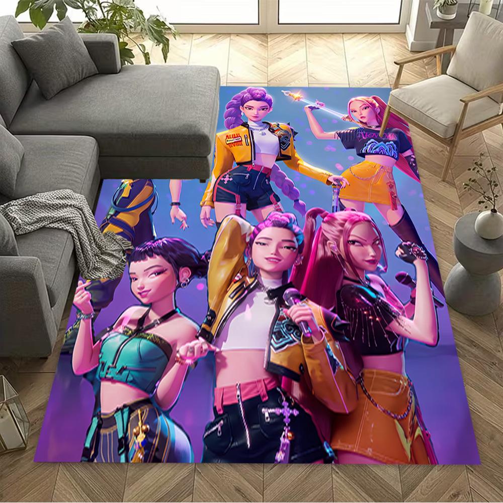 Neon Dreams: Future Fashion Area Rug Perfect for Bedrooms Kitchen Game Room Hallway Antislip Carpet Office home decor