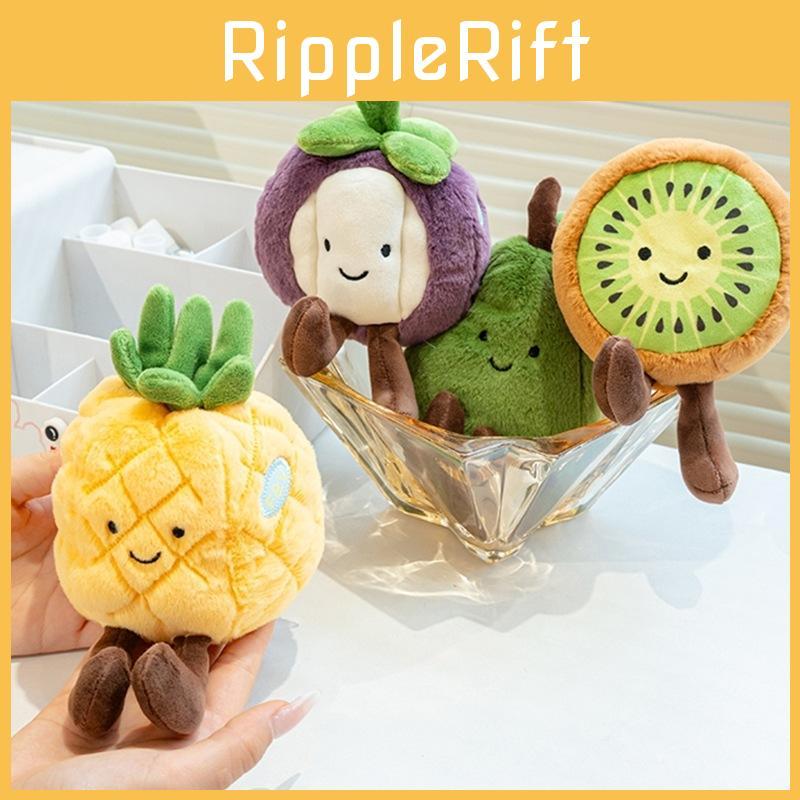 Cute Orange Pineapple Watermelon Durian Strawberry Cartoon Plush Doll Pendant