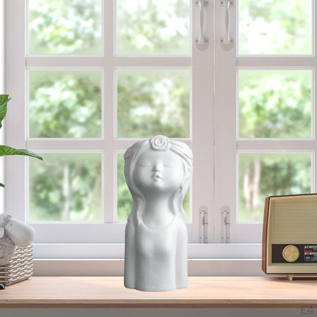 Керамическая ваза, Ваза для цветов в виде человека, Современная минималистичная статуэтка, Скульптура, Держатель, Настольный горшок, Предмет