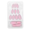 24Pcs Nail Art Tips Set Matte Pure Color Artificial Fake Nails Full Cover False Nail TipsF124