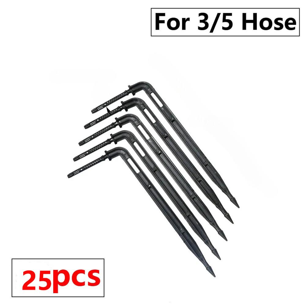 25/50 шт. согнутая стрела капельница микро капельный полив комплект эмиттер 3/5 мм шланг садовый полив экономия капельница теплица