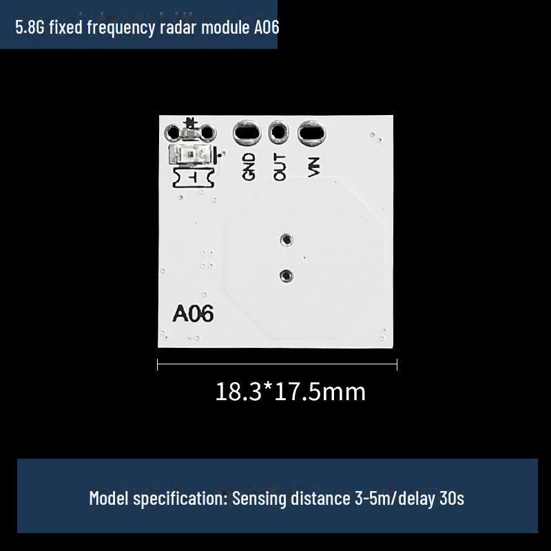 Smart Home Body Sensor Lighting Fixture with Microwave Radar, Infrared and Human Body Induction Technology.