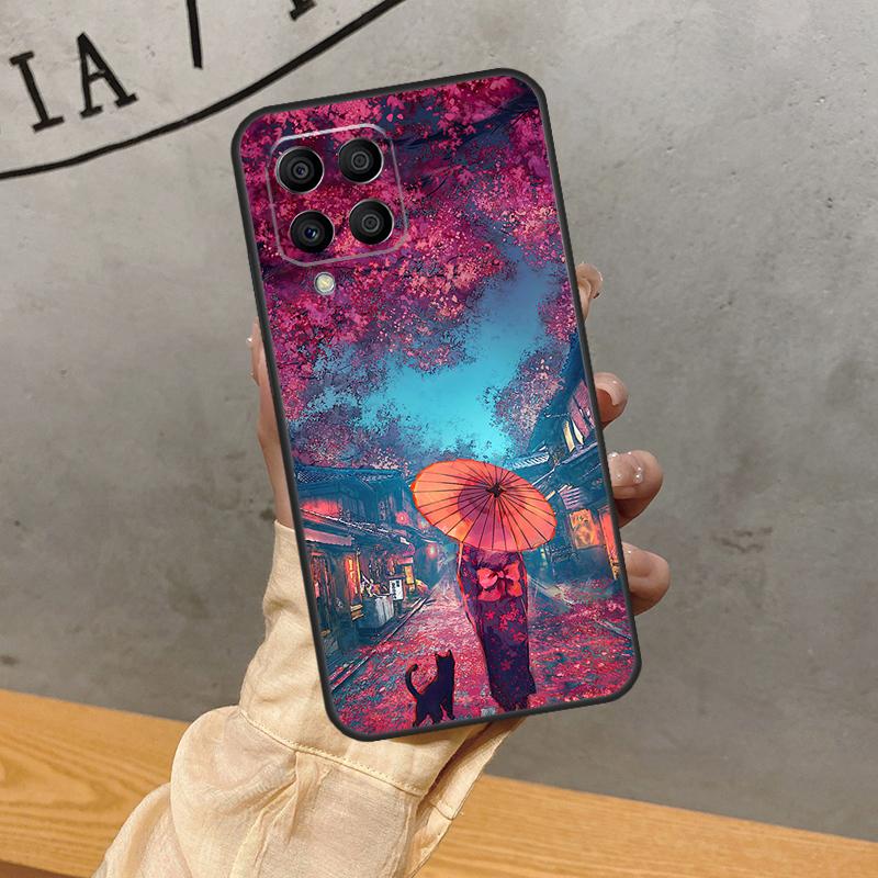 Чехол с пейзажами Японии для Samsung Galaxy M20 M55 M15 M12 M13 M14 M54 M23 M16 M11 M21 M31 M34 M52 M32 M36 M56