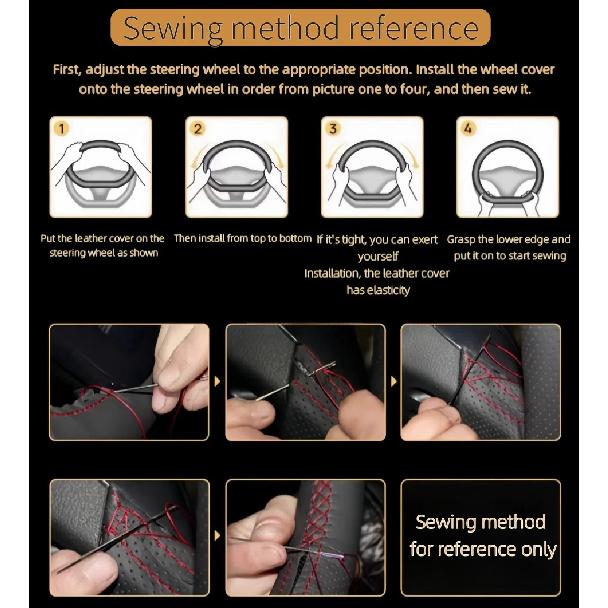 Car Steering Wheel Cover Faux Leather For BMW M Sport E36 E39 Z3 M E36 37 E36/8 1995-2002 Steering Cross Wheel Braiding Cover