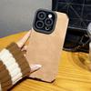 Luxury Suede Lambskin Leather Case For iPhone 16 15 14 Plus 13 12 11 Pro Max Camera Protection Shockproof Soft Silicone Cover