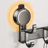Suction Cup Wall Mount Coat Rack Removable Hanging Key Holder Bathroom Towel Hanger  Entryway