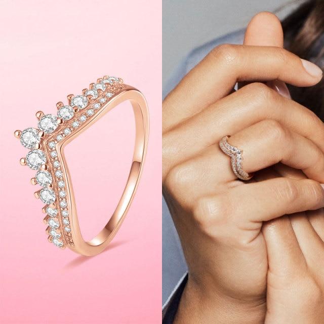 Кольца из стерлингового серебра 925 пробы Женские модные кольца