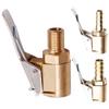Car Tire Air Chuck Brass Inflator Pump Valve Connector 6/8mm Clamp Connector Adapter Tyre Wheel Valve for Inflatable Pump