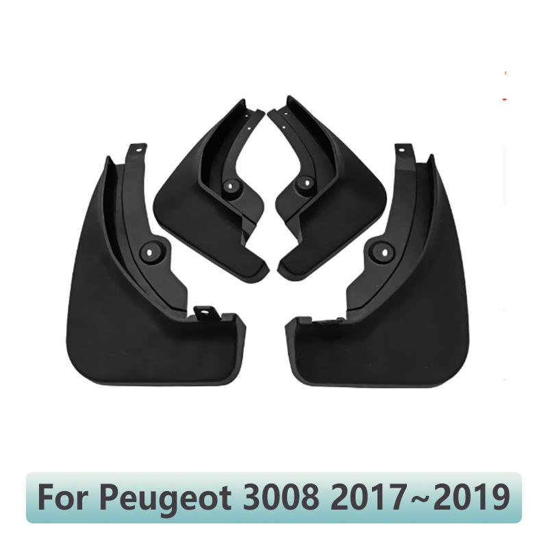 For Peugeot 3008 Accessories MK2 P84 2017 2018 2019 Car Mudflaps Anti-splash Mud Guards Front Rear Fender Wheel Mudguards 4PCS