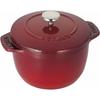 Staub "La Cocotte De GOHAN Cherry Small 12cm" Rice Cooker, 1-Cup Capacity, Cast Iron Enamel, Rice Cooker [Official Japanese Product] La Cocotte De GOH