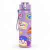 1PC Colorful Kids Cartoon Print 750ml Color Plastic Sports Water Bottle Leakproof Flip Straw Lid Suitable for Sports Office Home Use