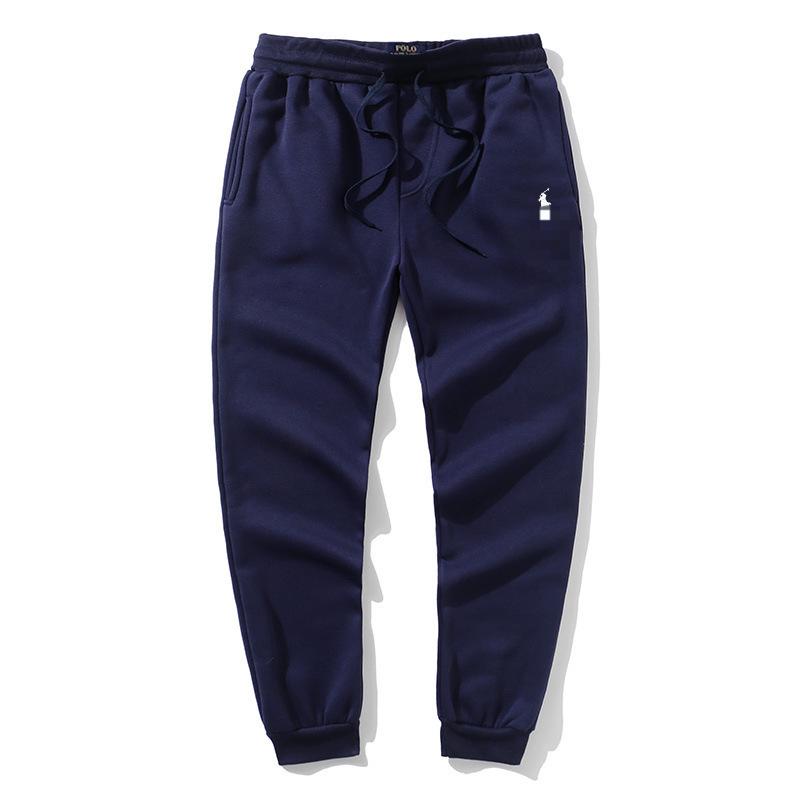 Ralph Casual Men's Little Horse Embroidered Pullover: Solid Color Long Sleeve Hoodie Sweatshirt