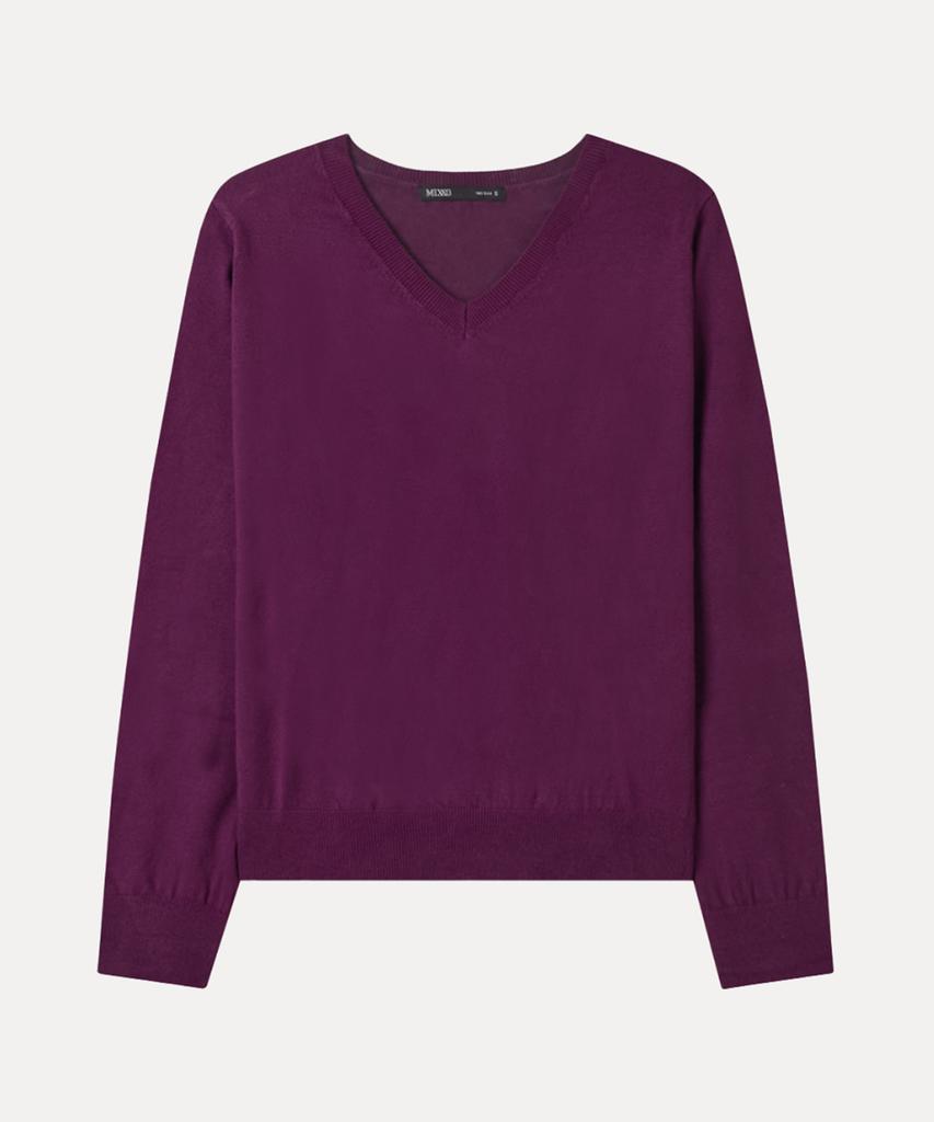 MIXXO [Основная коллекция] Пуловер с V-образным вырезом_Miwkag310T