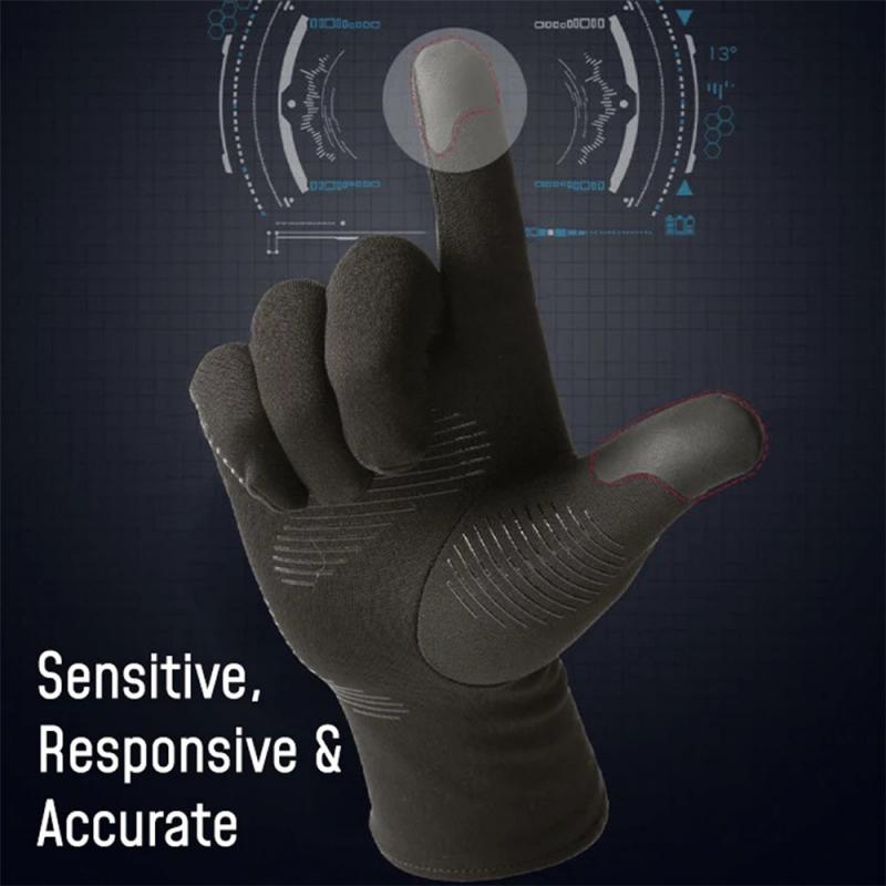 Ветрозащитные спортивные перчатки с сенсорным экраном для мужчин и женщин, зимние перчатки из флиса, теплые теплые перчатки для бега, противоскользящие велосипедные перчатки