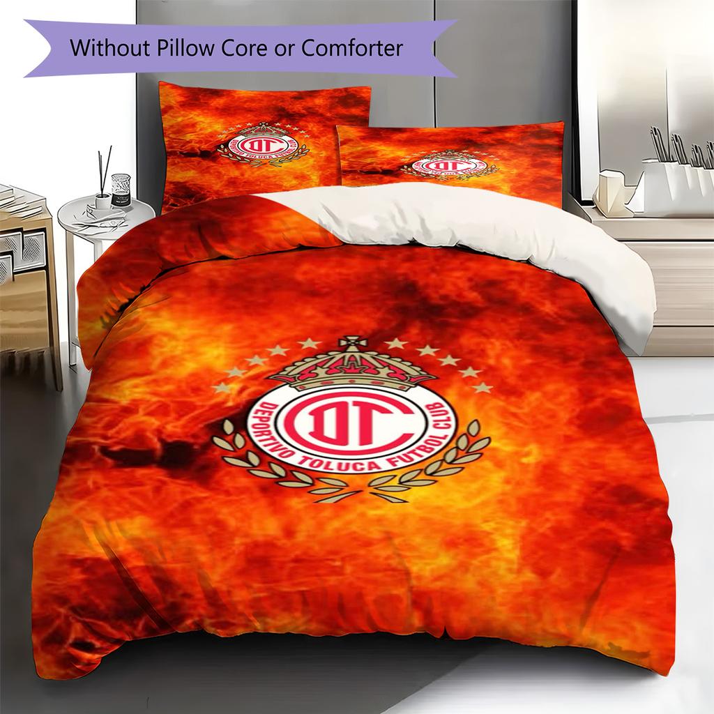 Toluca Pattern Bedding Set Quilt Cover Pillowcase Home Decor Gift (1 * duvet cover + 2 * pillowcase, without core)