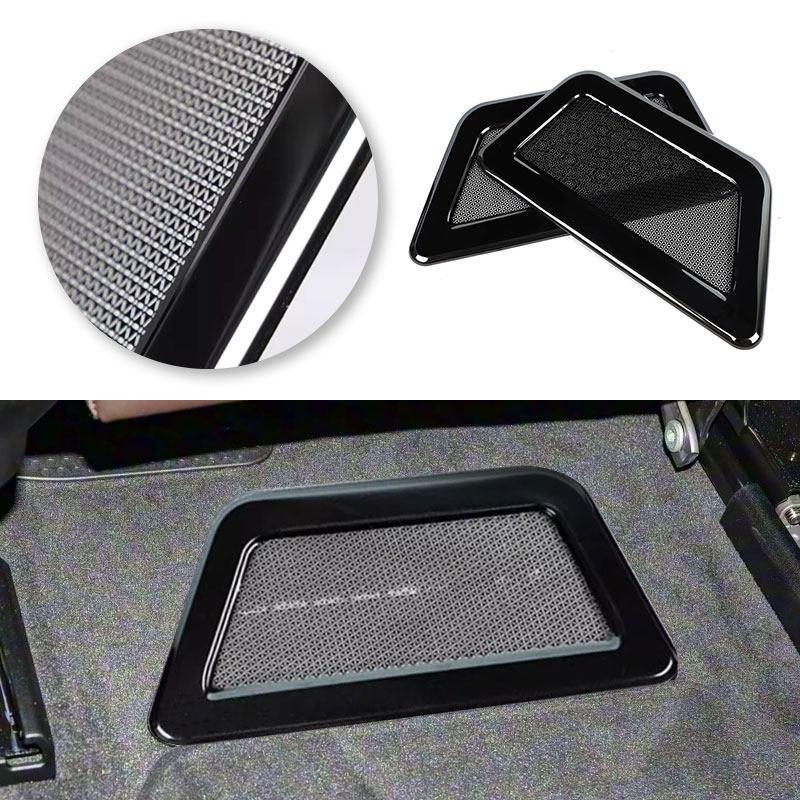 2pcs Car Rear Air Vent Conditioner Outlet Dust Cover Trim For BMW IX 40 50 M60 2024 Black Stainless Steel