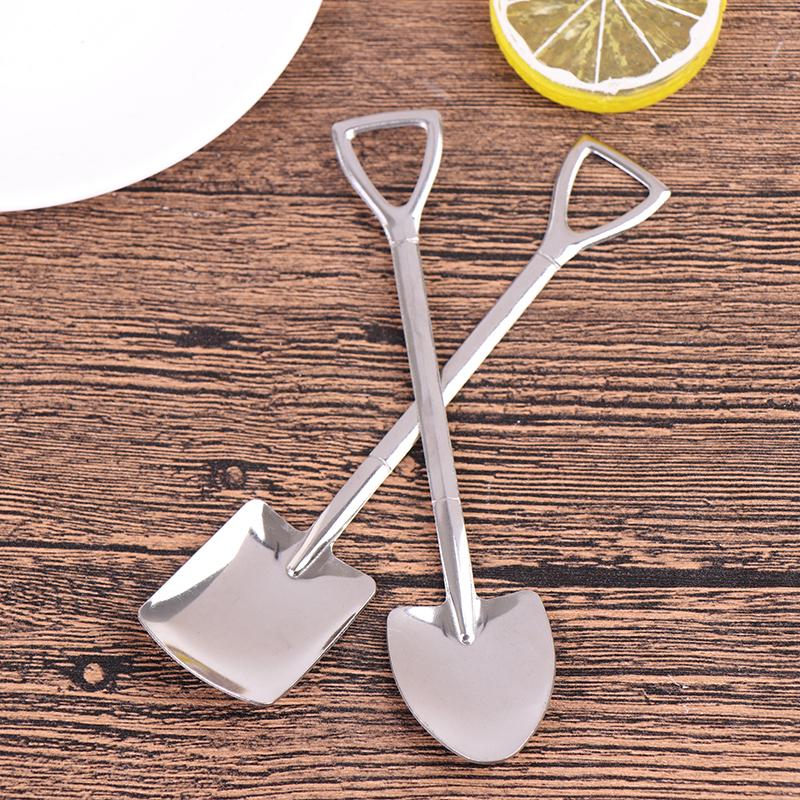 4 шт./набор Ретро лопатка из нержавеющей стали Ложка для мороженого и кофе Креативная чайная ложка