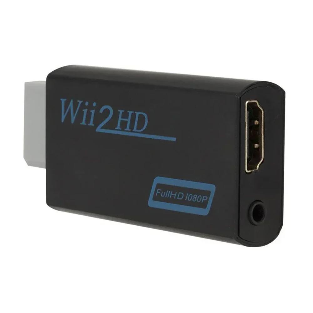 Full HD 1080P WII To HDMI Converter With 35mm Audio Jack For PC HDTV Monitor 720P Display Adapter Upscaler Device