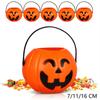 Halloween Pumpkin Bucket Candy Bucket Pumpkins Basket Snack Candy Tote Party Trick or Treat Props Halloweens Decoration Supplies