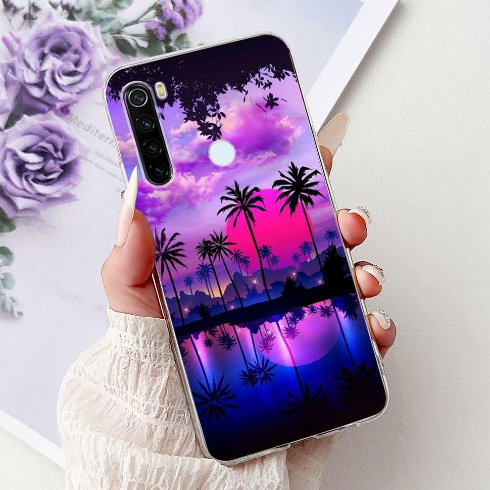 6.3" Silicone Case For Xiaomi Redmi Note 8 Soft TPU Cute Patterned Cover Case For Redmi Note 8  Note8 Protective Shell Bumper