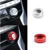 Aluminum Alloy Car Central Control Volume Adjustment Knob Ring Cover Fit For Jaguar F-pace XE XF 2016- Auto