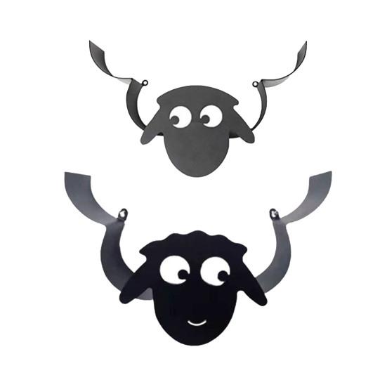 Подставка для туалетной бумаги настенное крепление с высокой несущей способностью, большой вместимости, милый органайзер для рулонов бумаги в виде овцы с большими глазами, аксессуары для ванной комнаты