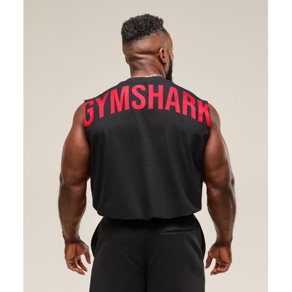 Gymshark Резервуар отключения питания Черный Кондиционер Красный A2c9m Bc1d