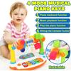 Baby Piano Toys Kids Rotating Music Piano Keyboard with Light Sound, Musical Toys for Toddlers, Early Educational Music Toy