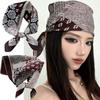 New Cashew Printed Hair Scarf Retro Thin Imitation Silk Ins Square Skirt Scarf Fashion Spring Summer Versatile Shawl Headscarf
