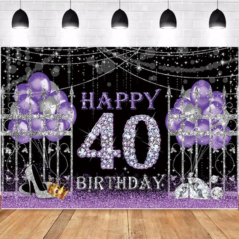 Happy Birthday Backdrop Banner Background Cloth Props Party Decorate