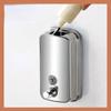 Stainless Steel Manual Soap Dispenser Refillable Hand Sanitizer Dispenser  Washroom