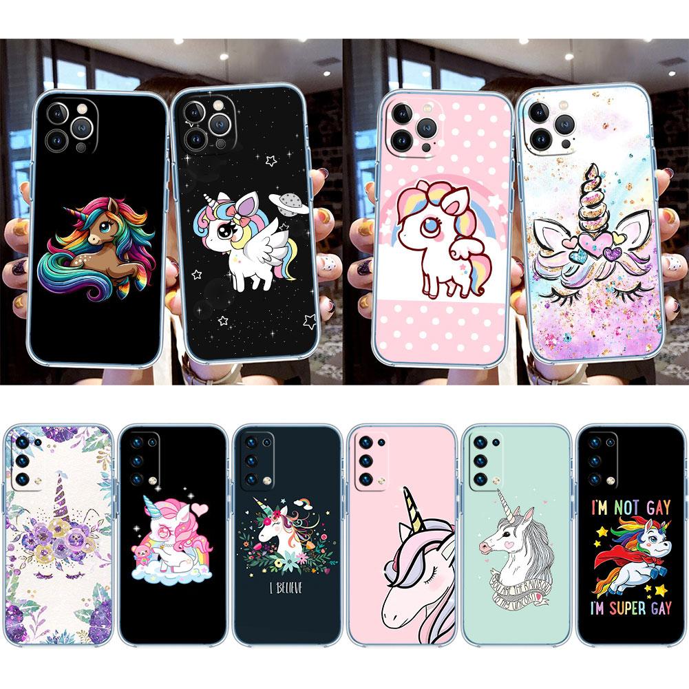 IK21 Cartoon Unicorn Phone Case for Motorola Moto G10 G20 G30 G31 G32 G34 G35 G41 G42 G50 G51 G52 G55 G60 G60S G62 G71 G72 G75