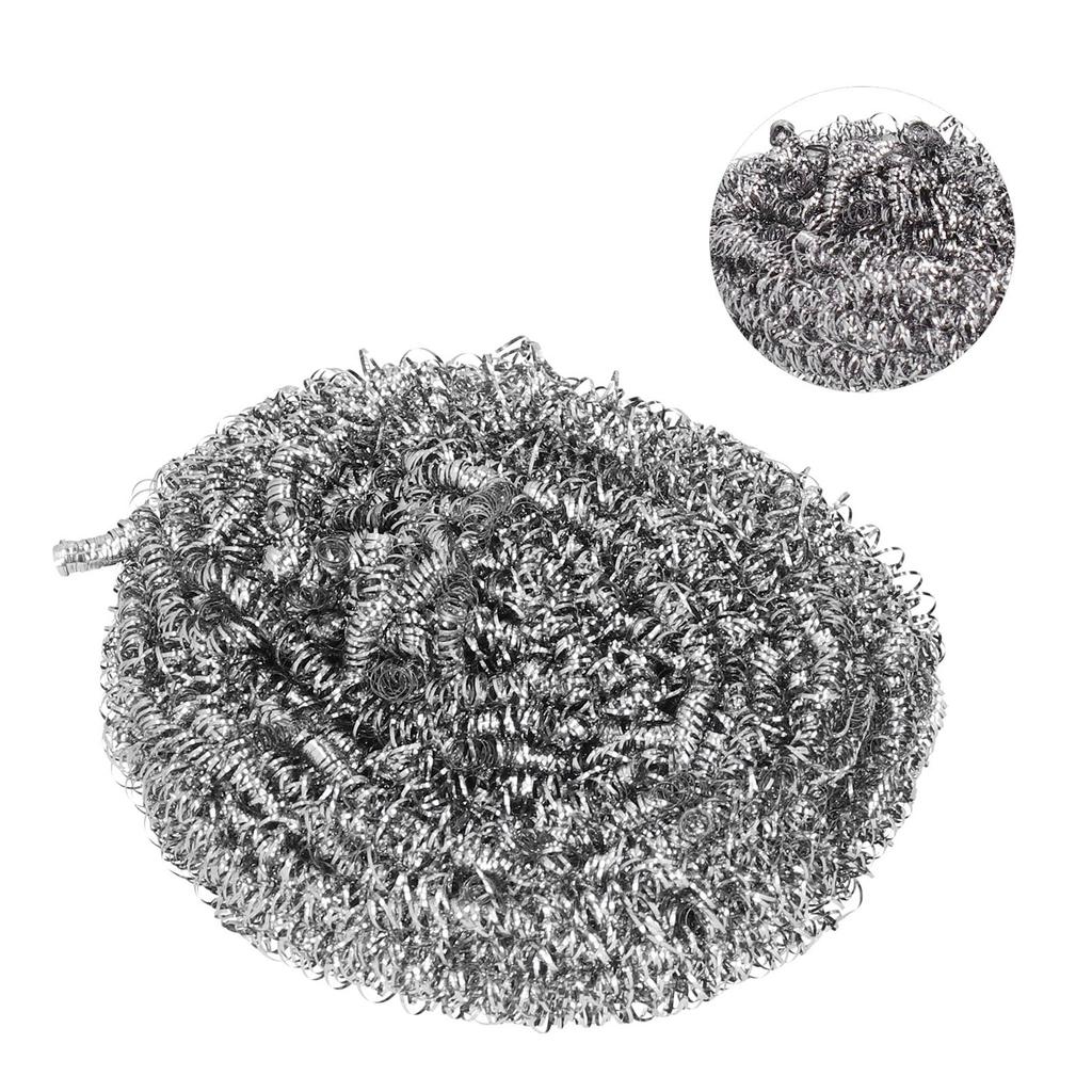 Stainless Steel Scrubber Cleaning Ball Scouring Ball for Pot Cleaner Kitchen Cleaning Tool