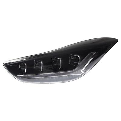 Светодиодная фара в сборе для Hyundai Elantra 2012-2017 с дневным ходовым огнем, дьявольским глазом, последовательным указателем поворота