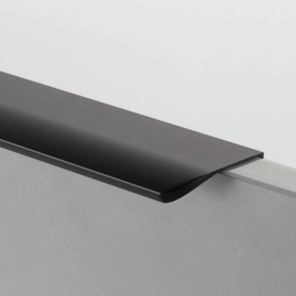 Black/gold/grey Hidden Cabinet Handle Space Aluminum Wardrobe Long Handle Arc Door Handle Cupboard