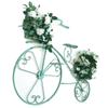 Elegant European Wrought Iron Multi-Layer Balcony & Garden Bicycle Plant Stand