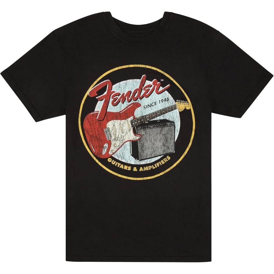 Футболка Fender 1946 Guitars & Amplifiers, Винтажный черный, S