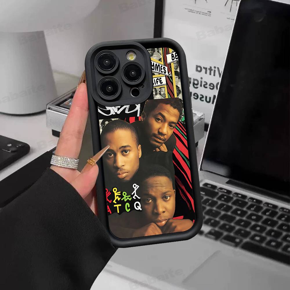 Pop Band A T_Tribe Called Quest For IPhone 17 Pro Max 16 15 14 13 12 11 Plus Black Soft Phone Cover