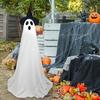 1/2 шт. Украшения для привидения на Хэллоуин, жуткое стоящее привидение со светодиодными огнями, призрачная атмосфера