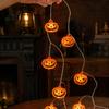 Easy Install Hanging Lights Halloween String Lights 10/20 LED Spooky Pumpkin Ghost Fairy Light Battery Operated for Indoor Outdoor Home Yard