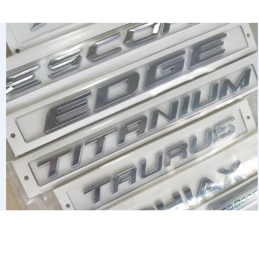XXUI3 Chrome Trunk Letters for Ford EcoSport S-MAX C-MAX KUGA Fiesta ESCORT EDGE TITANIUM Emblem ECOBOOST 4WD Emblems Badges
