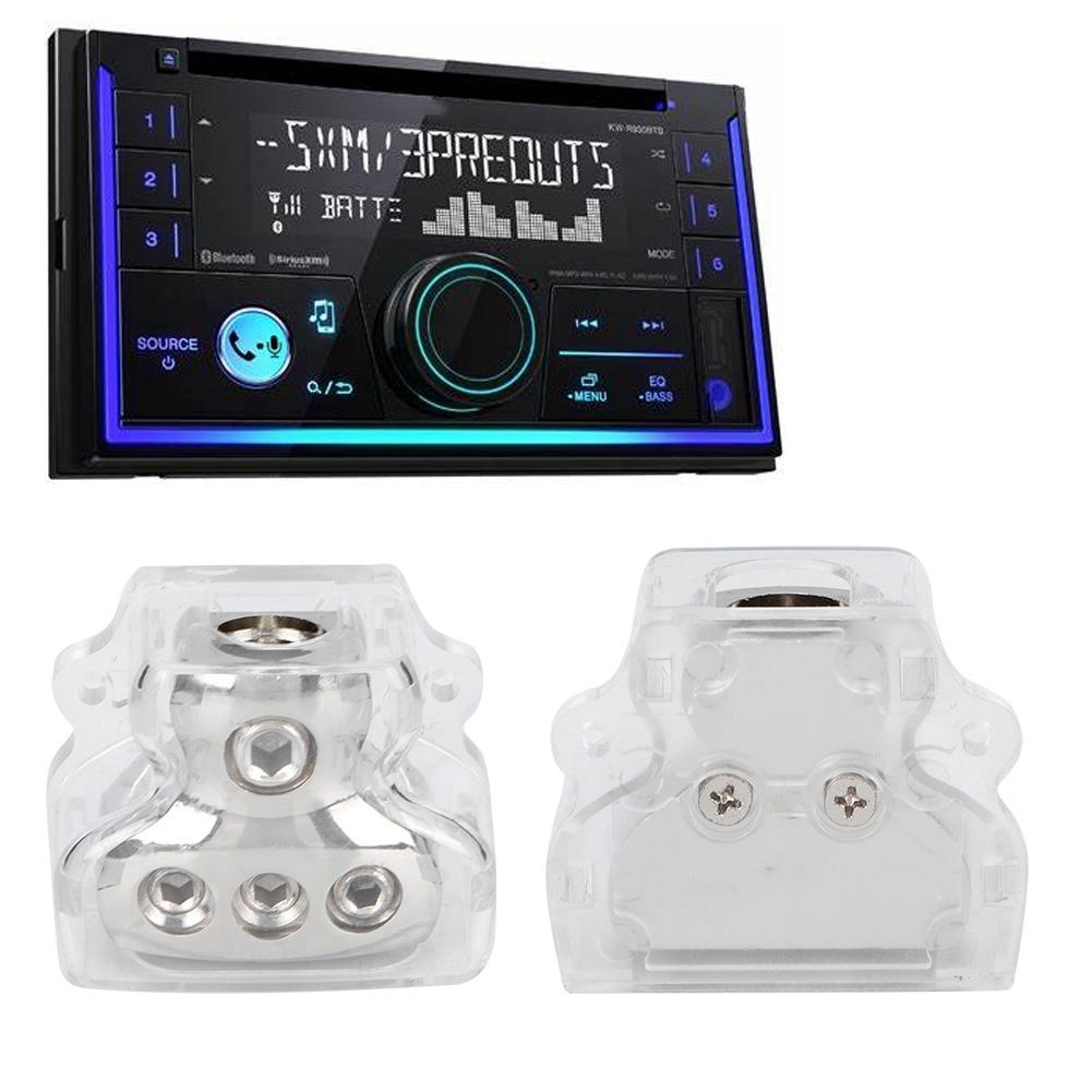 Никелированный блок распределения питания заземления 1 вход 3 выхода автомобильный аудио стерео модификация частей