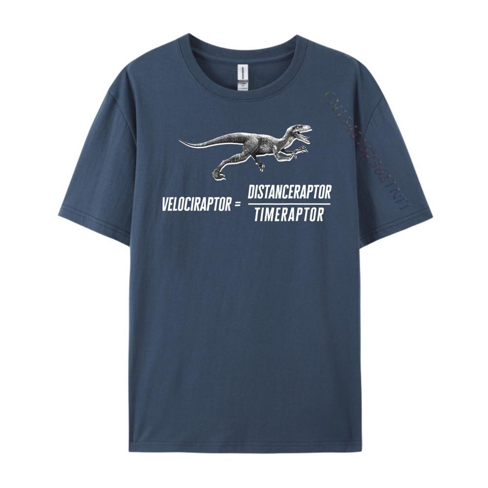 Math Geek Dinosaur Velociraptor Equation v2 Mens TShirts ECOFRIENDLY White T Shirt Men Printed