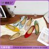2025 New Bow Soft-soled Casual Shoes French Outer Wear High-end Sense One-pedal Shallow Single Shoes Women's Summer Versatile