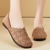 Women's Spring New Casual Single Shoes Dance Shoes Mom's Soft Soled Flat Bottomed Elegant Women's Shoes Loafers Women