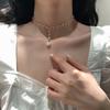 Корейская версия короткого ожерелья из хрусталя Ши, цепочка на ключицы, шейные украшения, чокер, темпераментный, универсальный, с бахромой, жемчужный кулон
