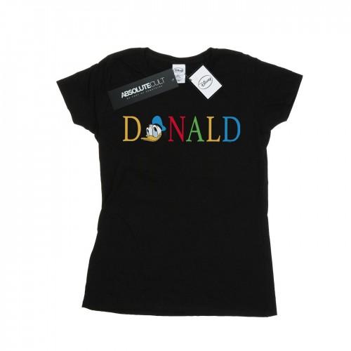 Disney Womens/Ladies Donald Duck Letters Cotton T-Shirt