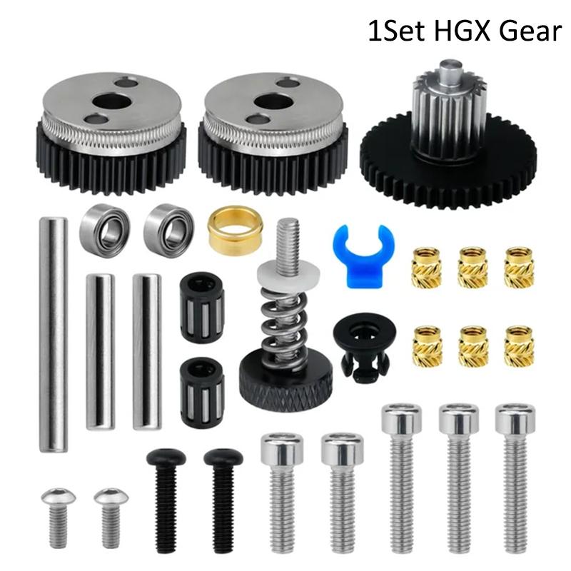 Экструдер HGX LITE Экструдер с двойной шестерней Редуктор из твердой стали Высокоскоростной двигатель Детали 3D-принтера для CR10 CR 10S Ender3 V2 VORON